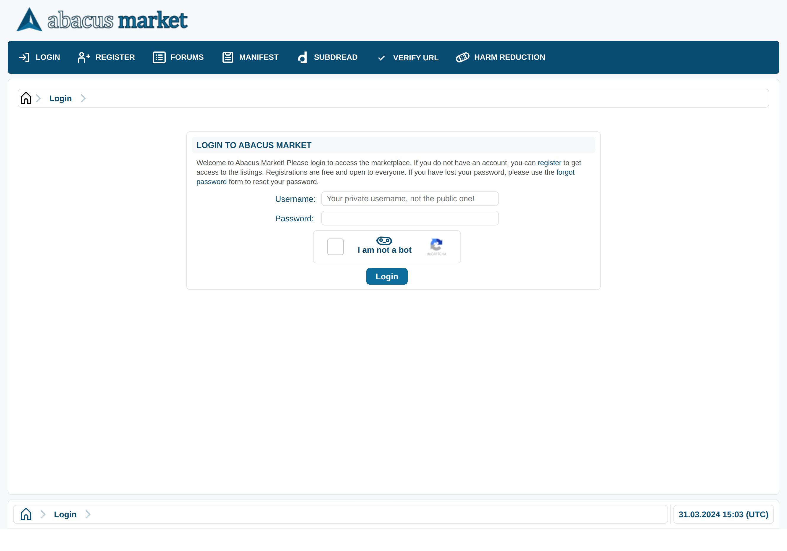 Abacus market how to access